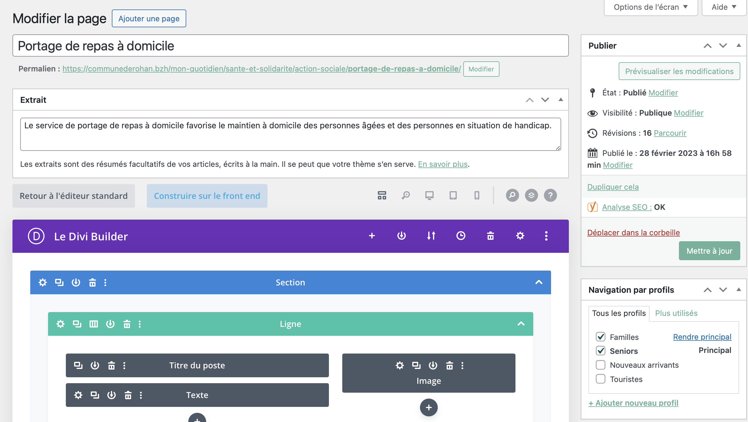Exemple Divi Builder